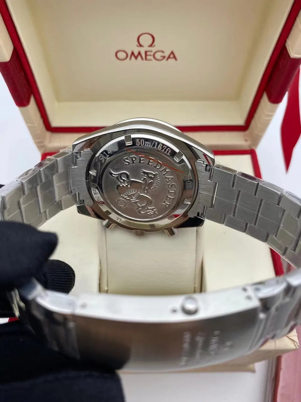 Omega Green Dial Rose Gold - Hình 2