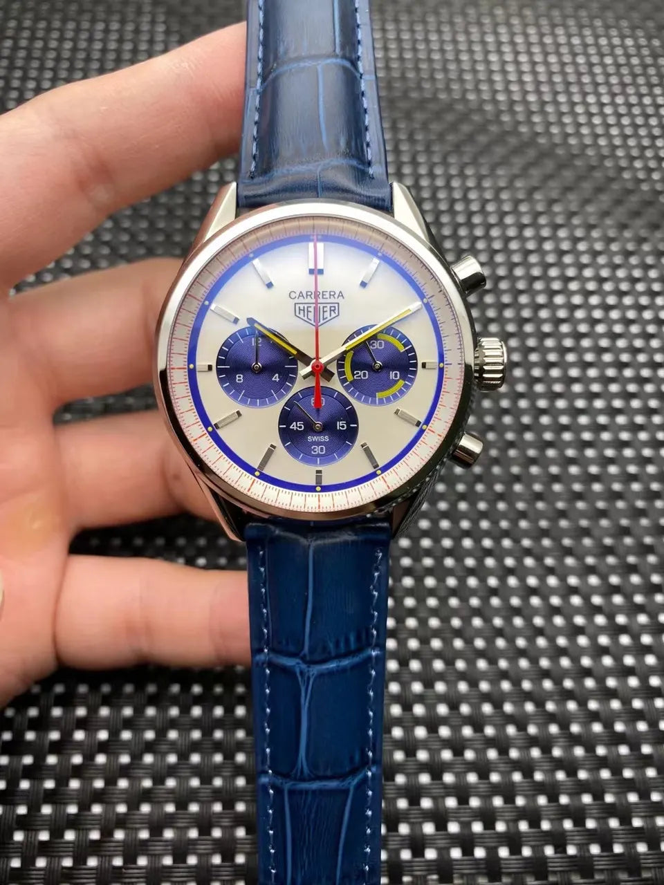 Tag Heuer Blue Chronograph carrera - Hình 6